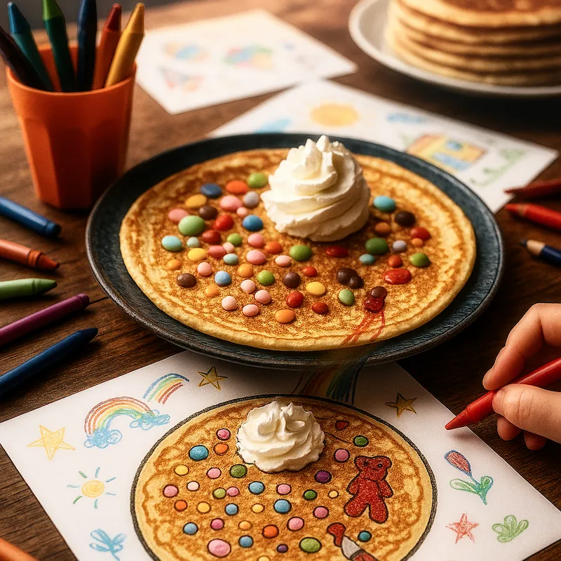 Teken je eigen pannenkoek bij Het Bommelhoes
